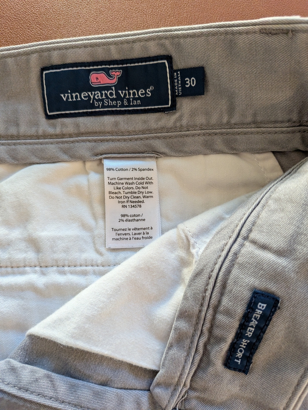 Vineyard Vines Gray Men’s Flat Front Shorts